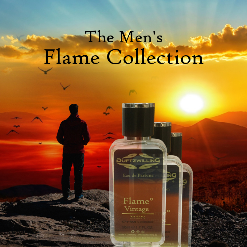 4 FLAME ° COLLECTION - 4x 3ml HERREN Eau de Parfum Duftprobe von allen Flame Versionen