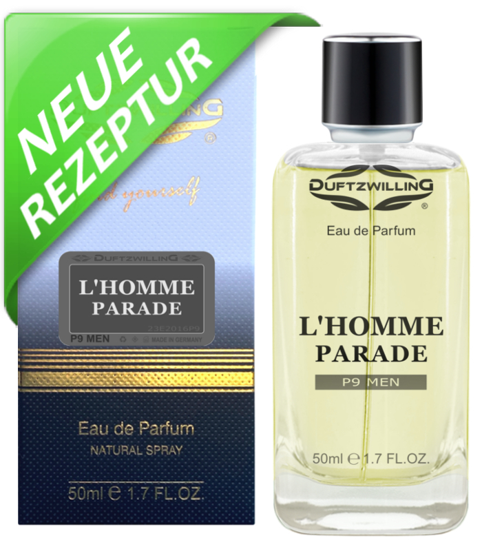L'HOMME PARADE - Eau de Parfum für HERREN EdP ~ pudrig-frisch | P9 Men
