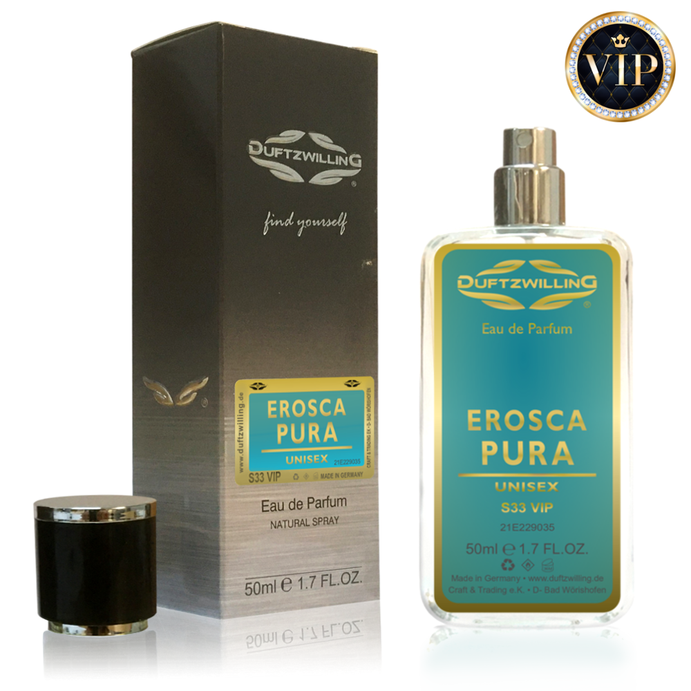 EROSCA PURA - Eau de Parfum UNISEX für Damen und Herren von DuftzwillinG ® | S33 VIP !