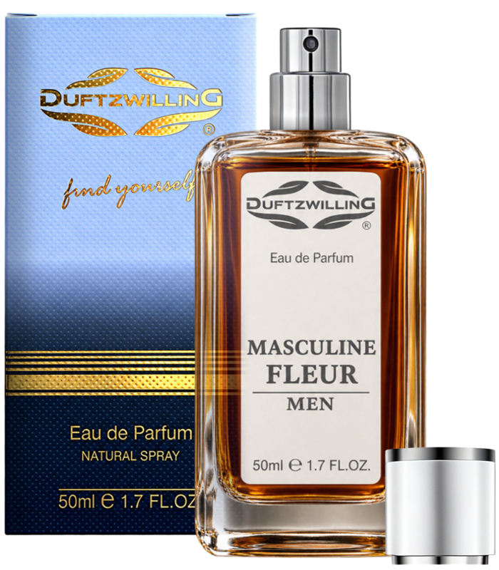 MASCULINE FLEUR - Eau de Parfum für HERREN von DuftzwillinG ® | J6 Men RAR "White Body"