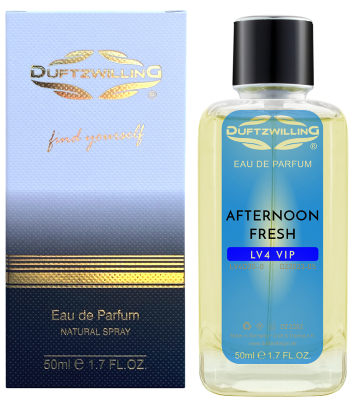 AFTERNOON FRESH - Eau de Parfum für HERREN und Damen UNISEX ~ frisch-zitrisch | LV4 VIP