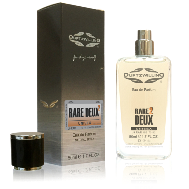 RARE DEUX – Eau de Parfum für DAMEN und HERREN von DuftzwillinG ® | J9 RAR Unisex