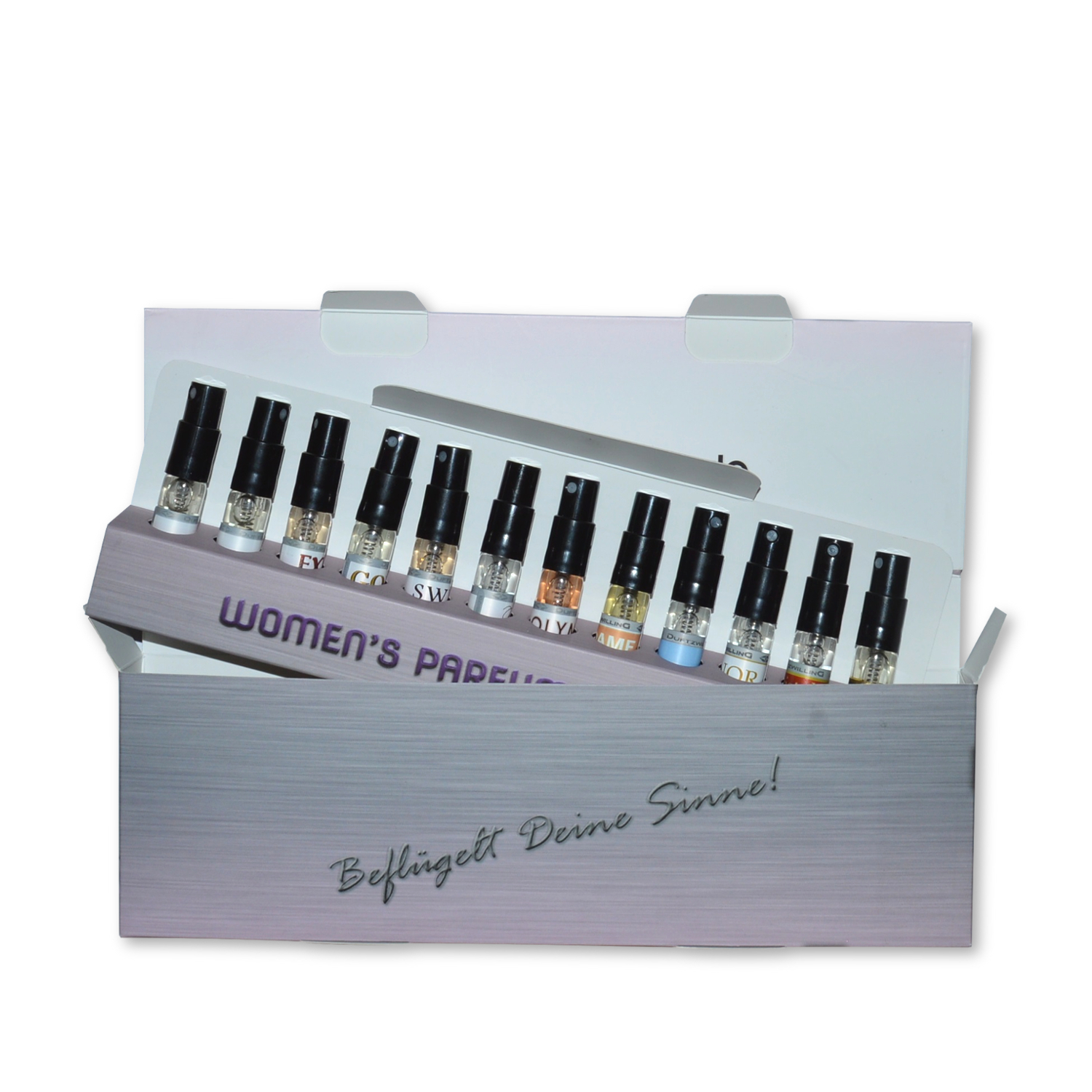 12er Kennenlern-Set für DAMEN | 10 Damen- und 2 Unisex- Duftproben á 3ml Tester von DuftzwillinG