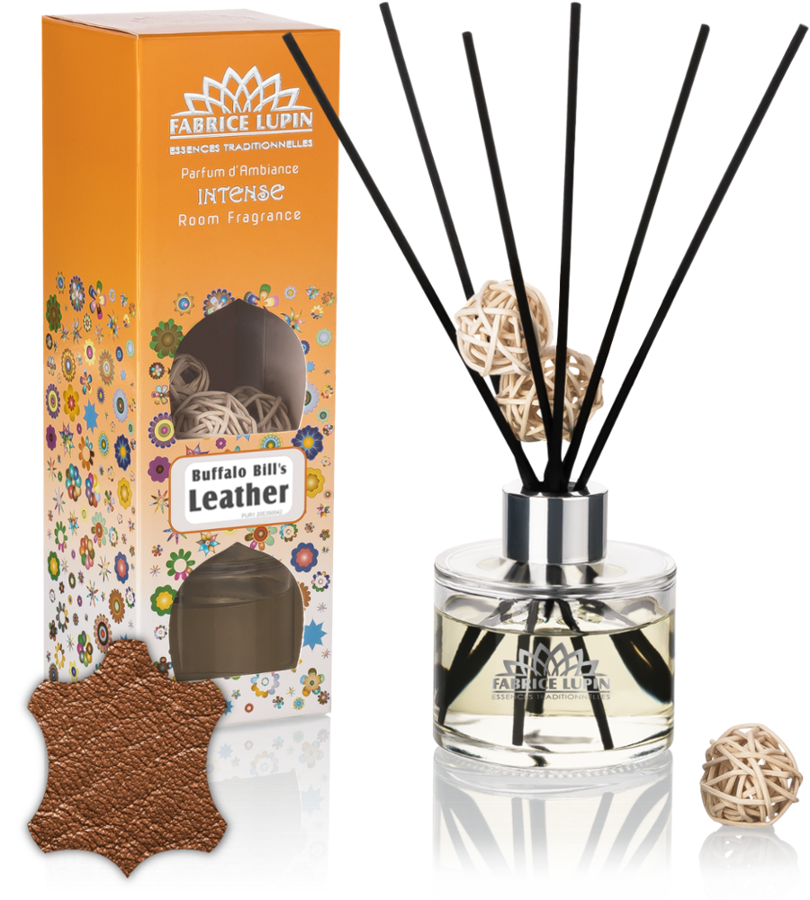 INTENSE Raumduft LEDER 135ml Reed Diffuser Set - BUFFALO BILL's LEATHER -  Lufterfrischer