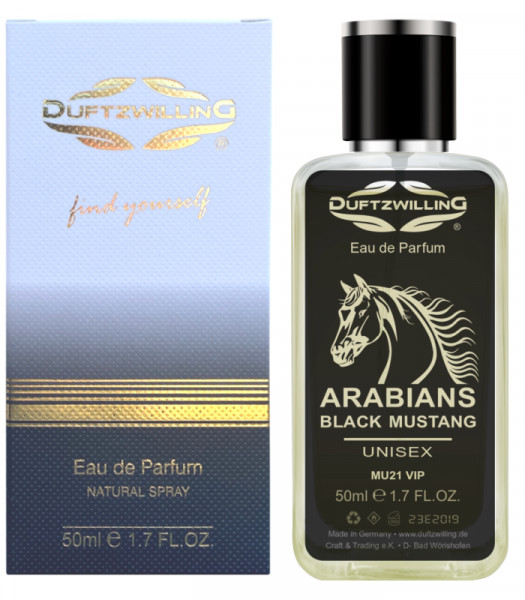 ARABIANS BLACK MUSTANG - Eau de Parfum UNISEX - süss-orientalisch | MU21 VIP