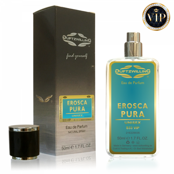 EROSCA PURA - Eau de Parfum UNISEX für Damen und Herren von DuftzwillinG ® | S33 VIP