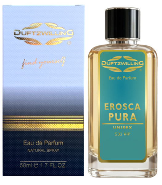 EROSCA PURA - Eau de Parfum UNISEX für Damen und Herren von DuftzwillinG ® | S33 VIP